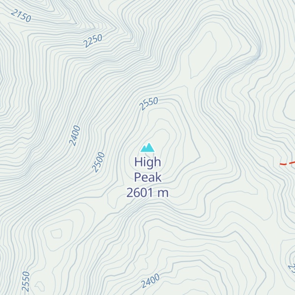 Map of High Peak
