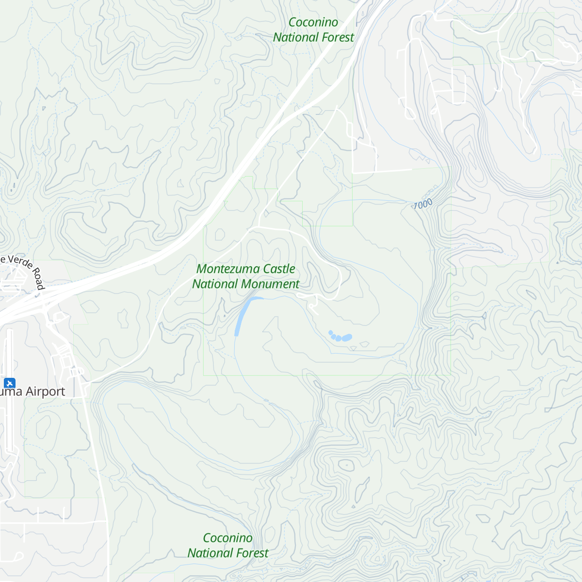 Montezuma Castle Visitor Center map