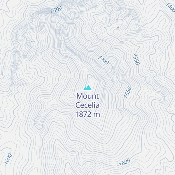 Map of Mount Cecelia