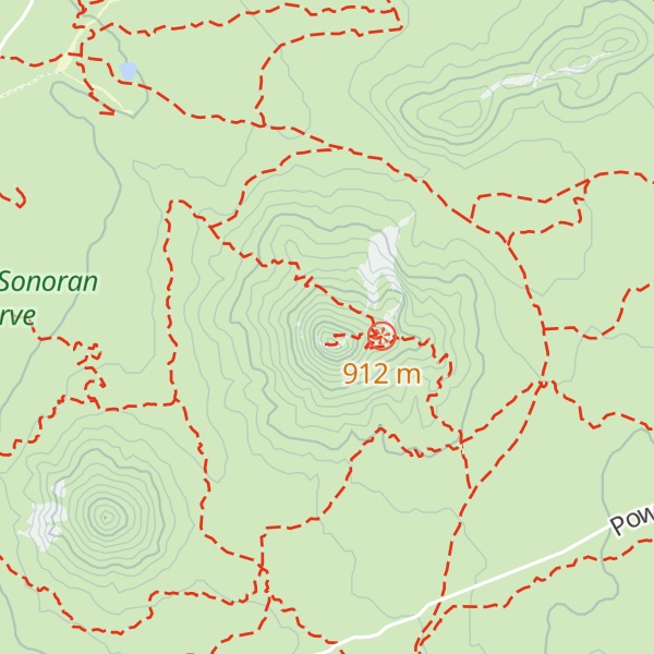 Map of Brown's Mountain