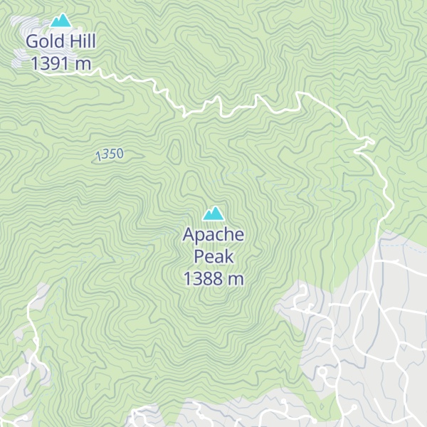 Map of Apache Peak
