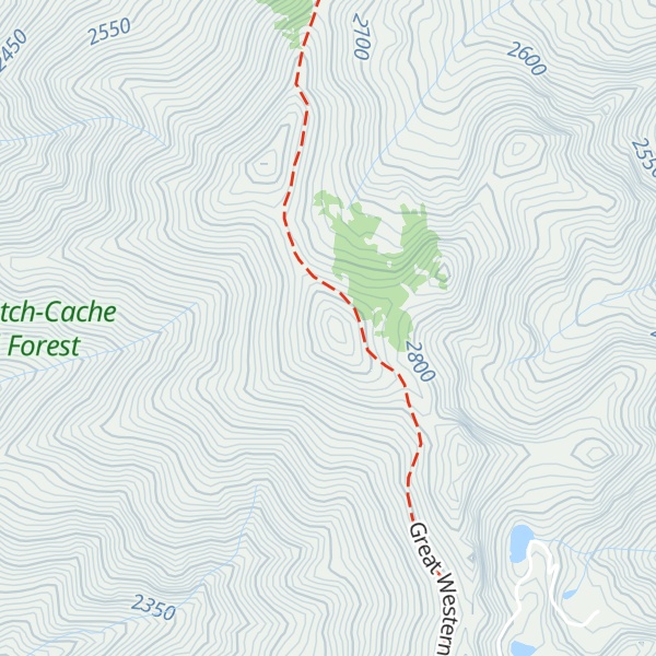 Map of Snow Horse Ridge