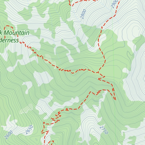Map of Kendrick Peak