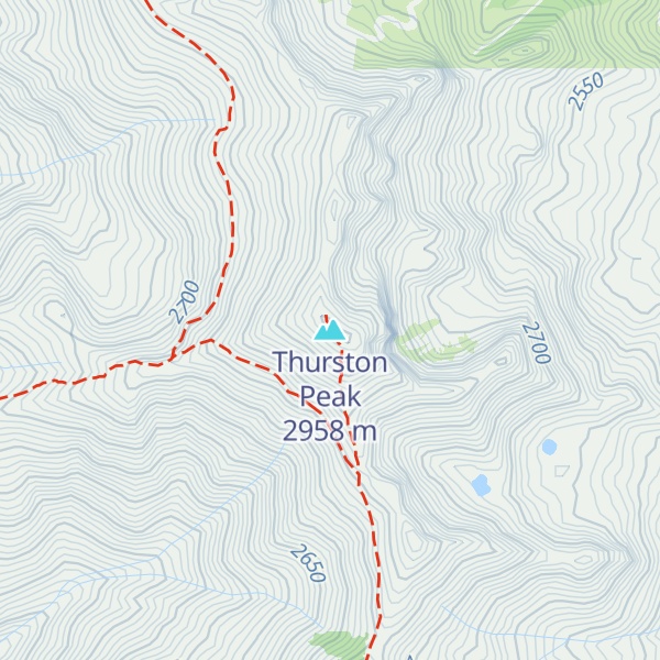 Map of Thurston Peak