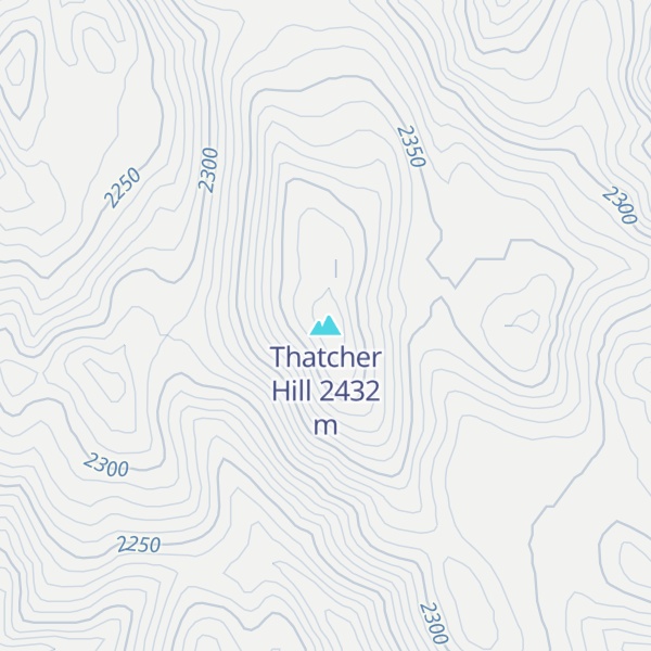 Map of Thatcher Hill