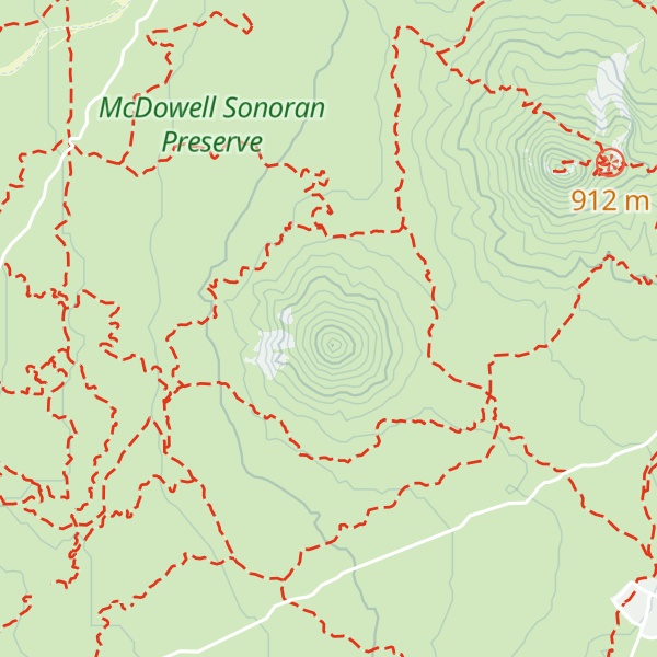 Map of Cone Mountain