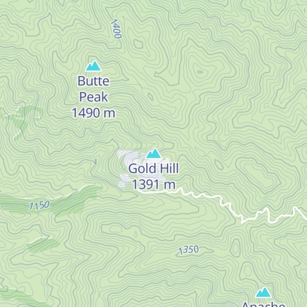 Map of Gold Hill
