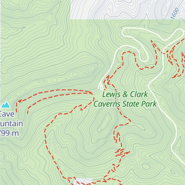 Map of Cave Visitor Center