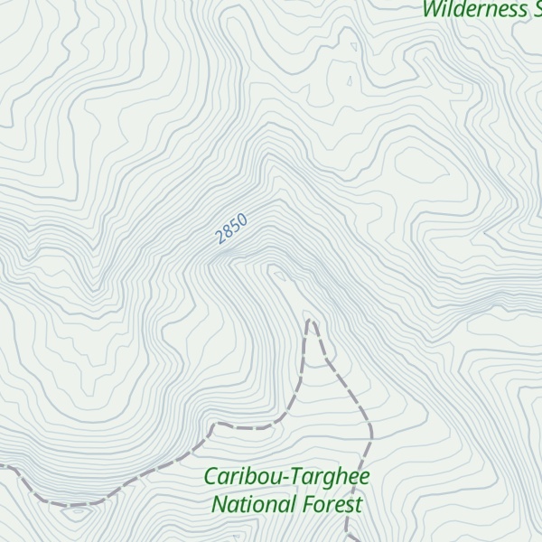 Map of Baldy Mountain