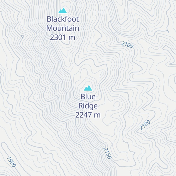 Map of Blue Ridge