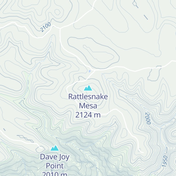 Map of Rattlesnake Mesa
