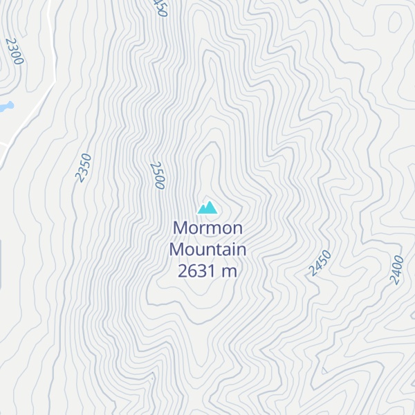 Map of Mormon Mountain