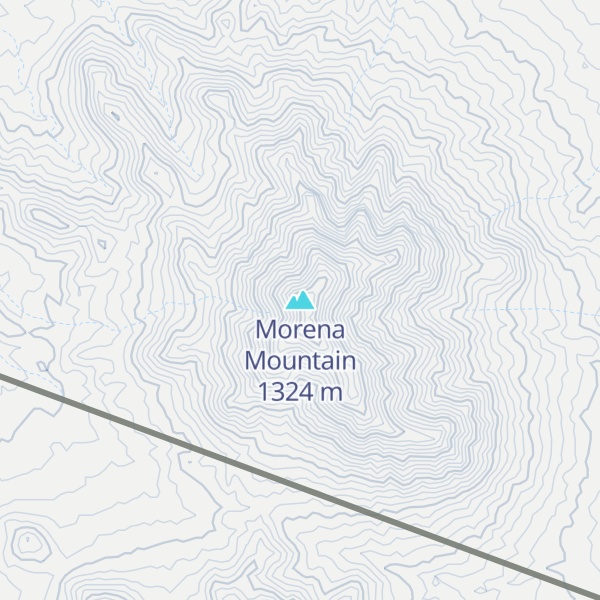 Map of Morena Mountain