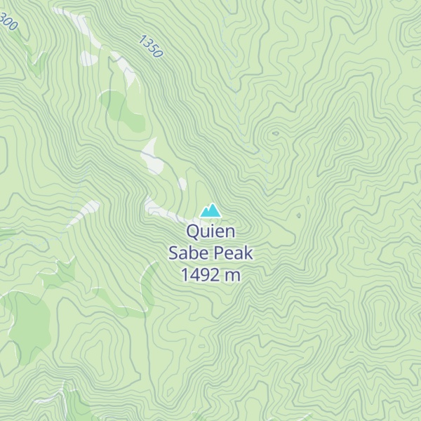 Map of Quien Sabe Peak