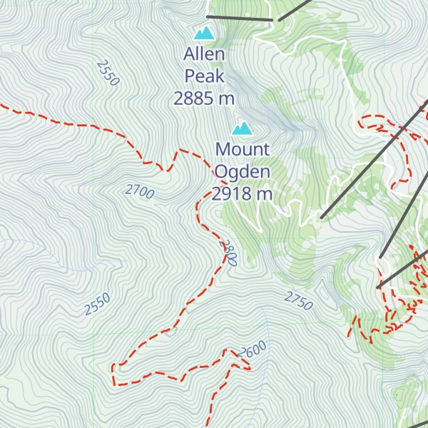 Map of Floyd Iverson Ridge