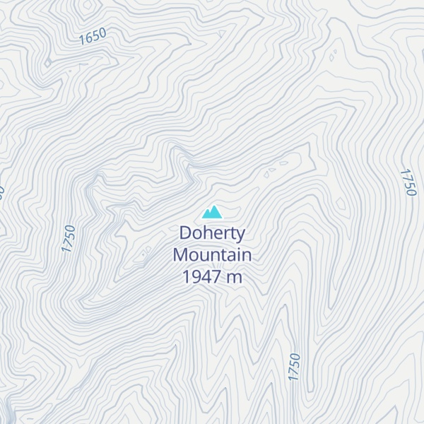 Map of Doherty Mountain