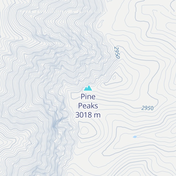 Map of Pine Peaks