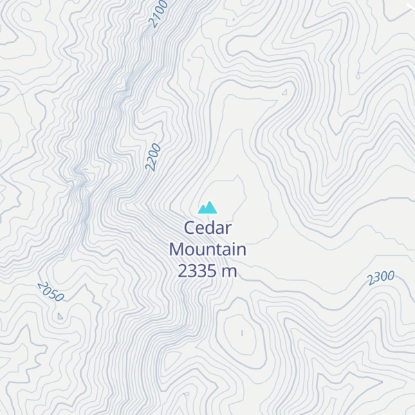 Map of Cedar Mountain