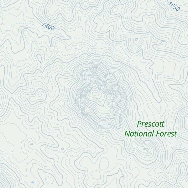 Map of Granite Peak