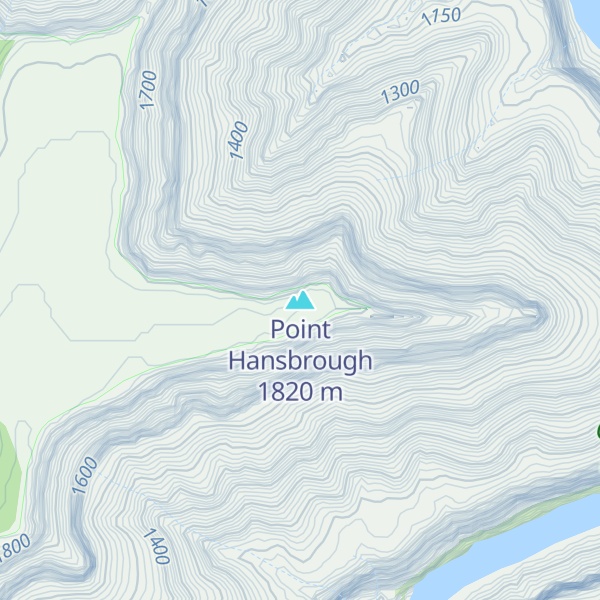 Map of Point Hansbrough
