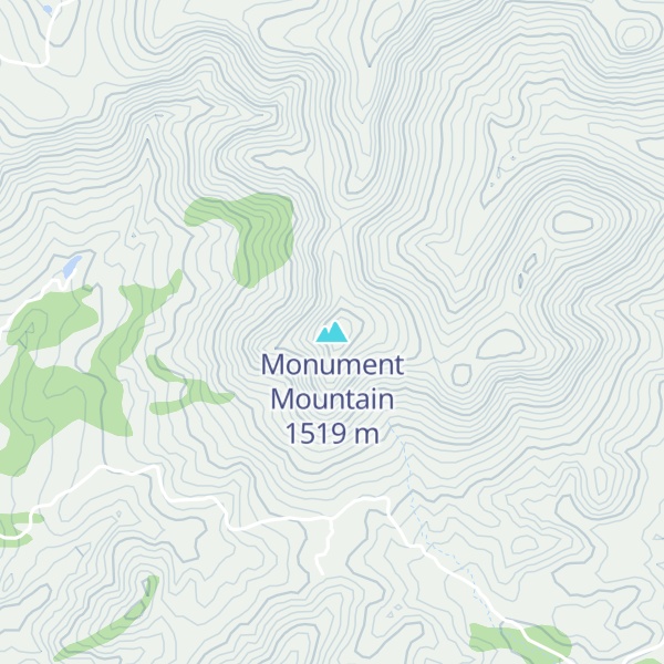 Map of Monument Mountain