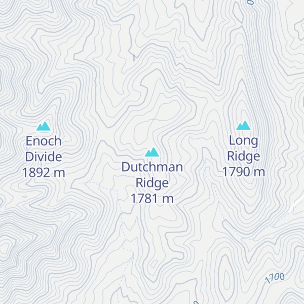 Map of Dutchman Ridge