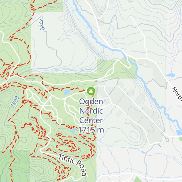 Map of Ogden Nordic Center