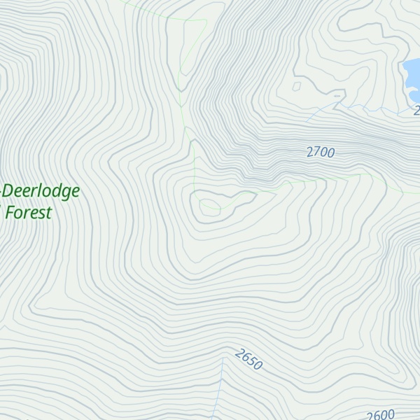 Map of Crow Peak