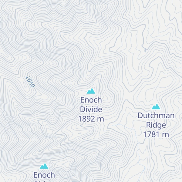 Map of Enoch Divide