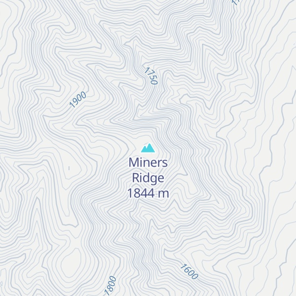 Map of Miners Ridge