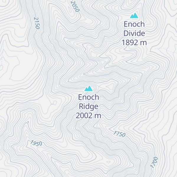 Map of Enoch Ridge