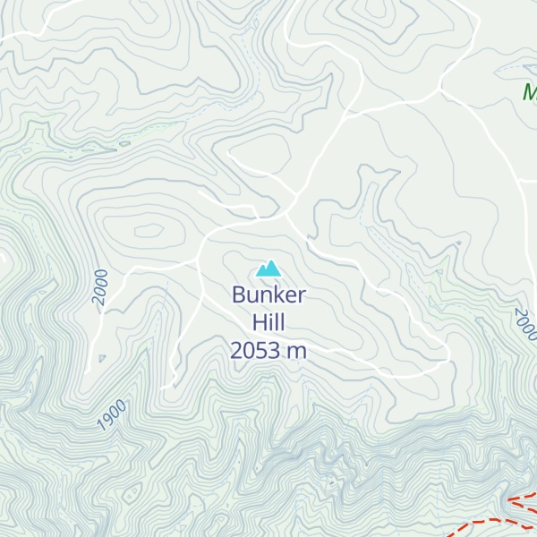Map of Bunker Hill