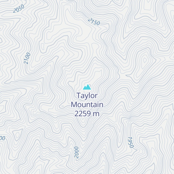 Map of Taylor Mountain