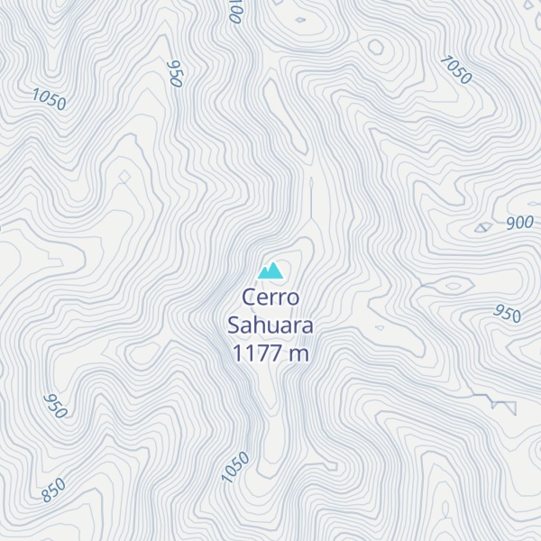 Map of Cerro Sahuara