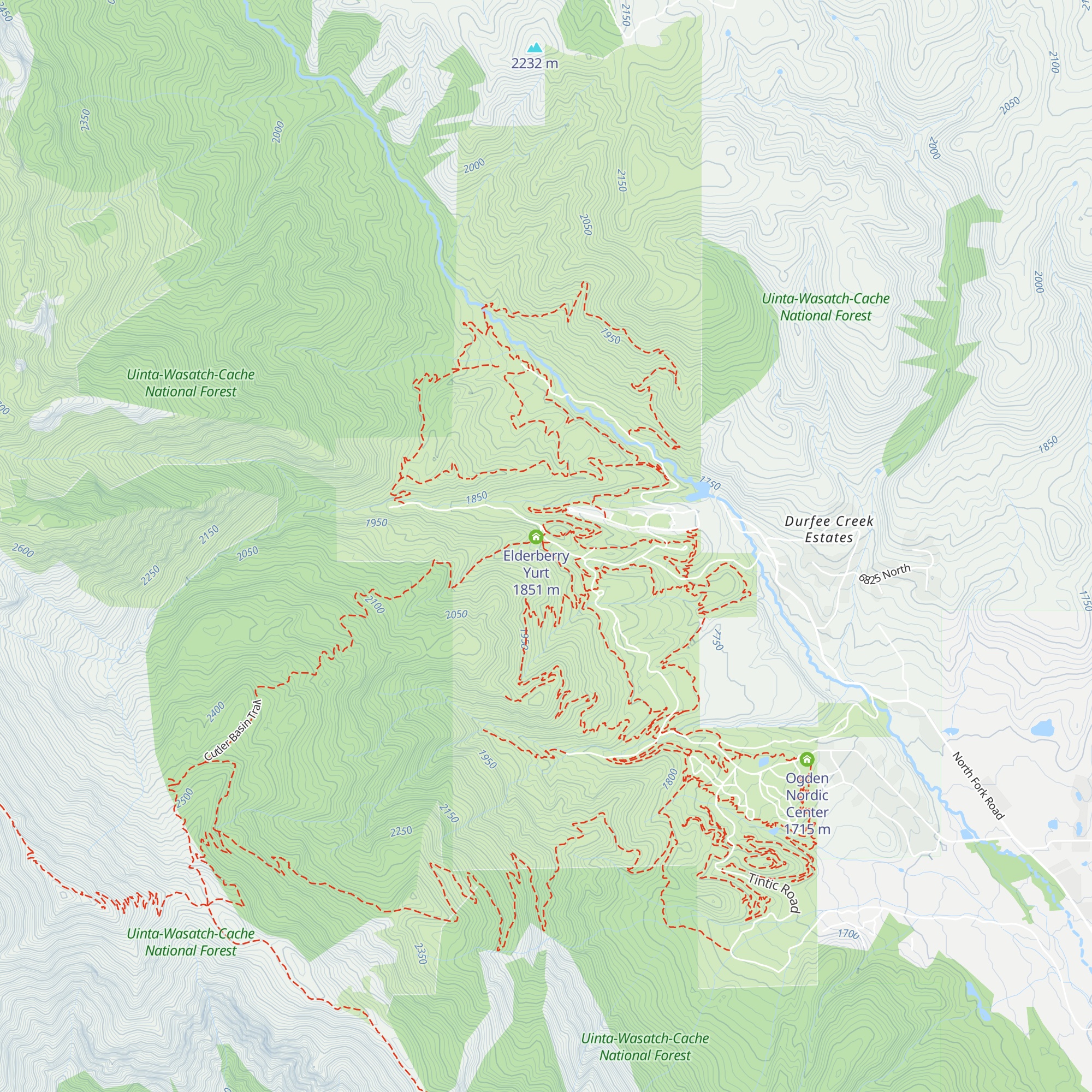 Aspen Yurt map