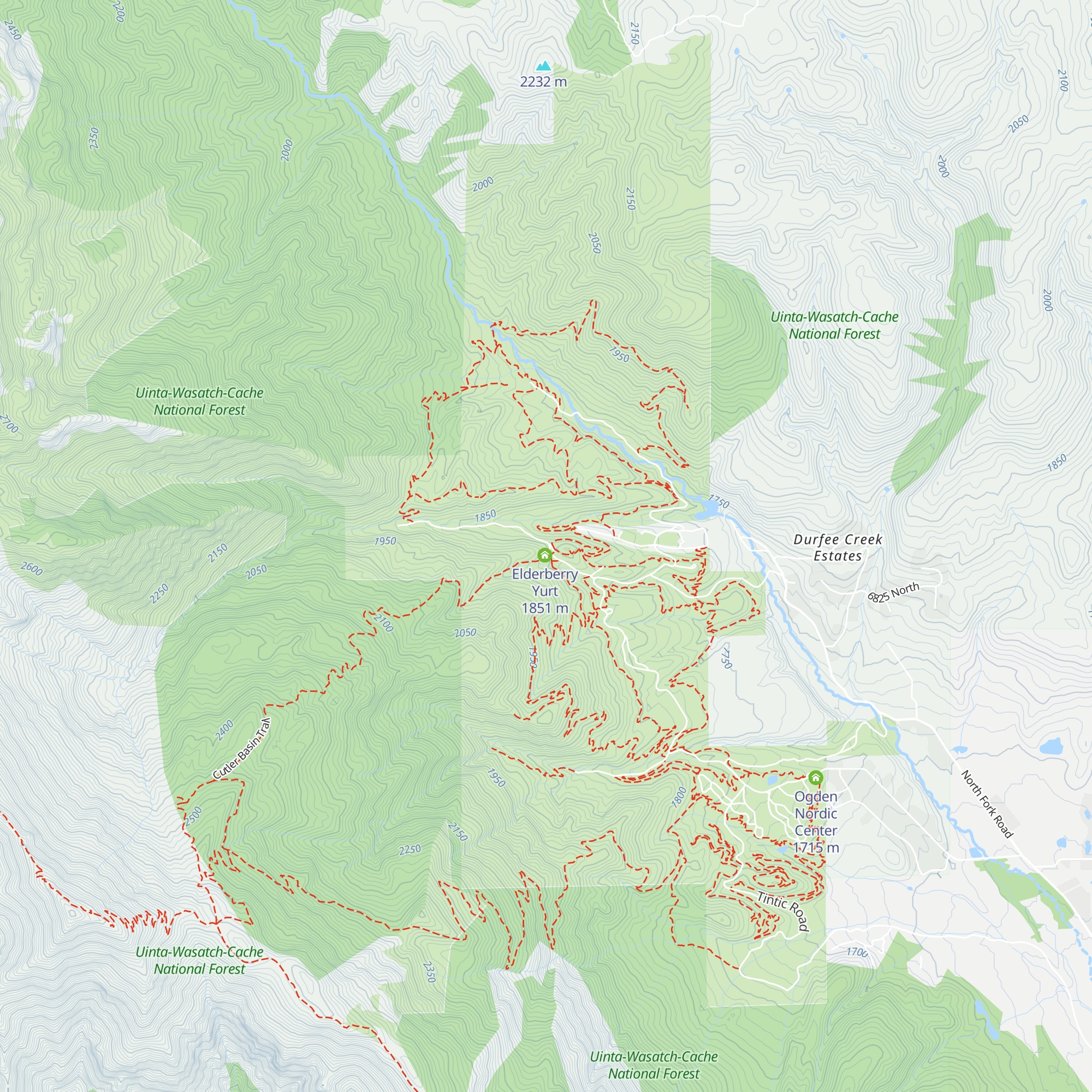 White Fir Yurt map