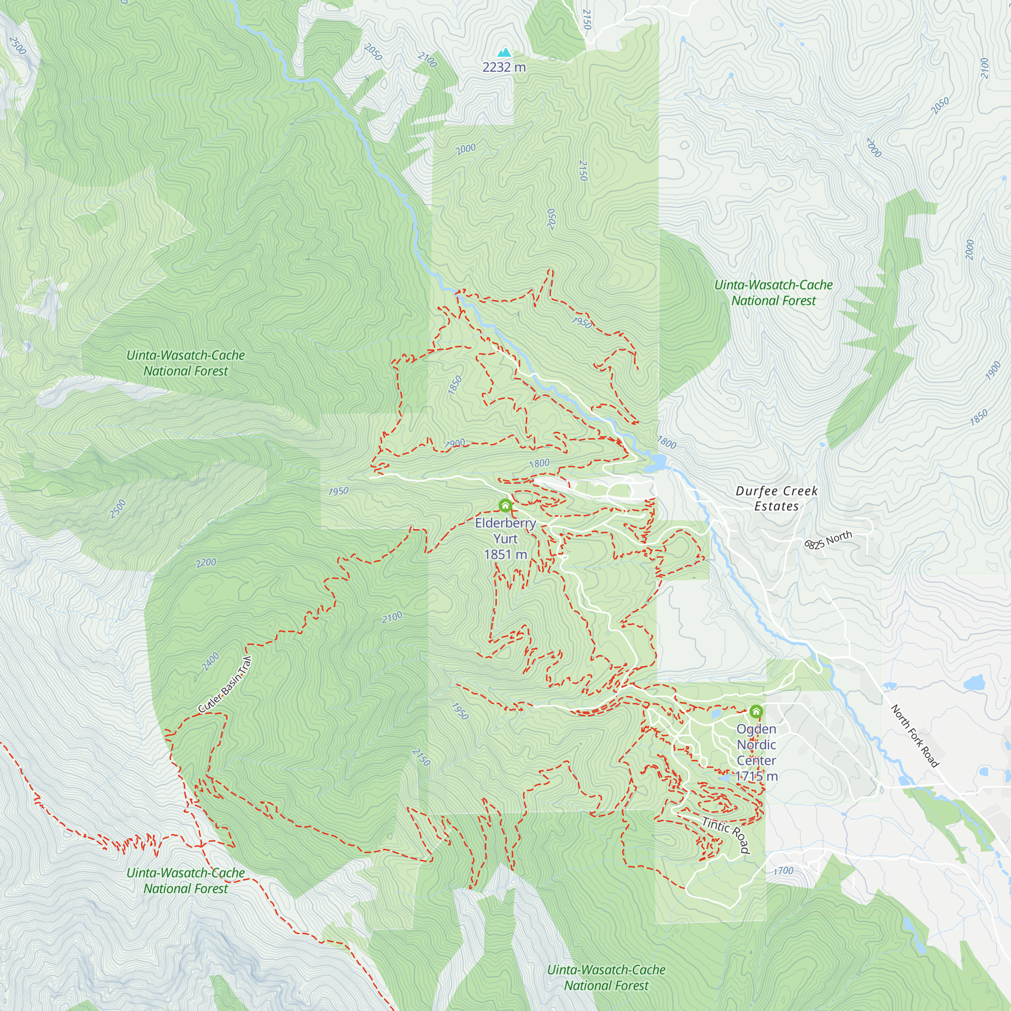 Elderberry Yurt map