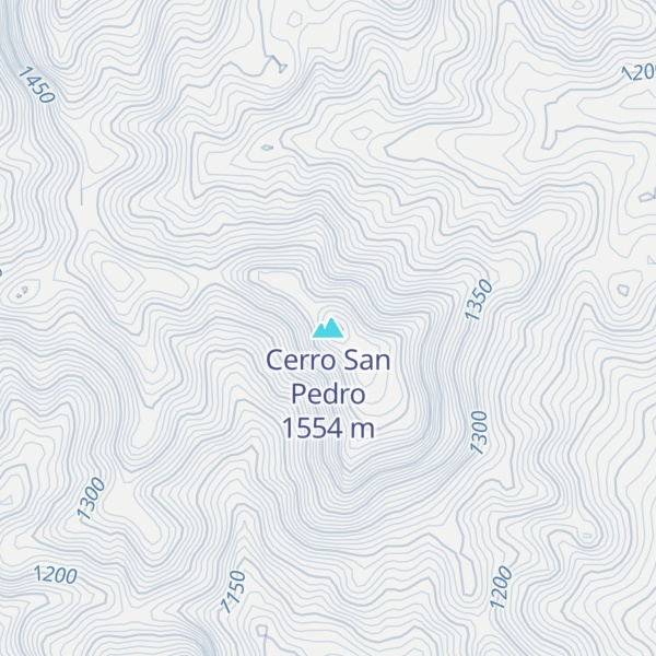 Map of Cerro San Pedro