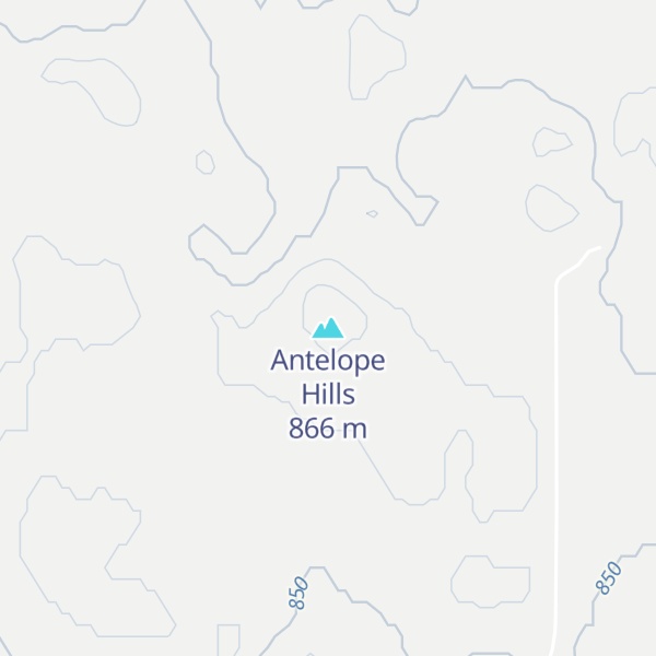 Map of Antelope Hills