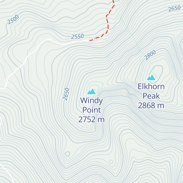 Map of Windy Point