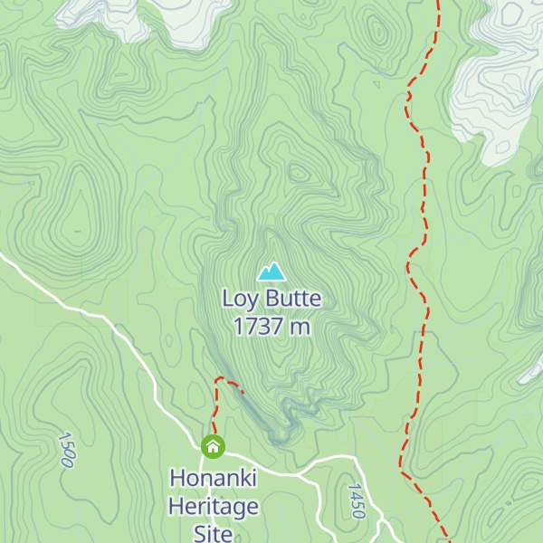 Map of Loy Butte