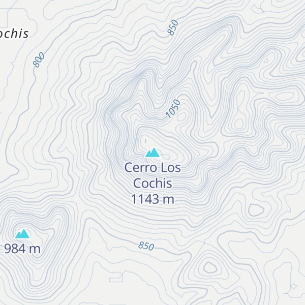 Map of Cerro Los Cochis