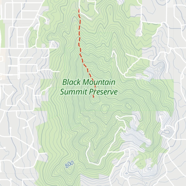Map of Black Mountain