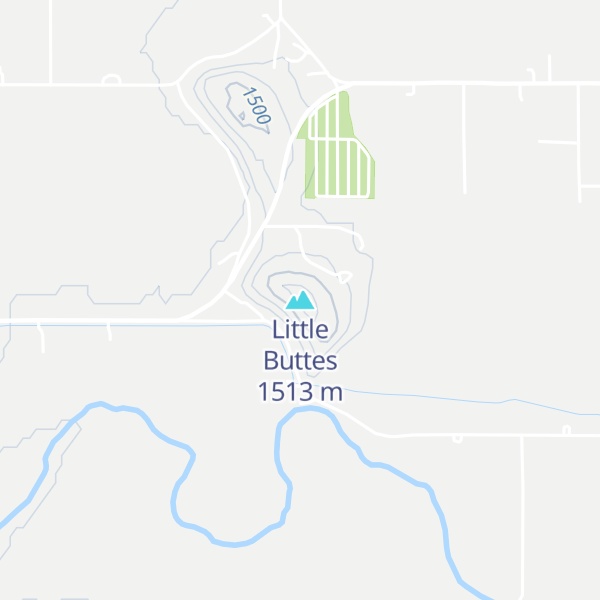 Map of Little Buttes