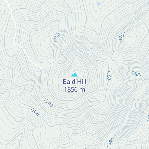 Map of Bald Hill