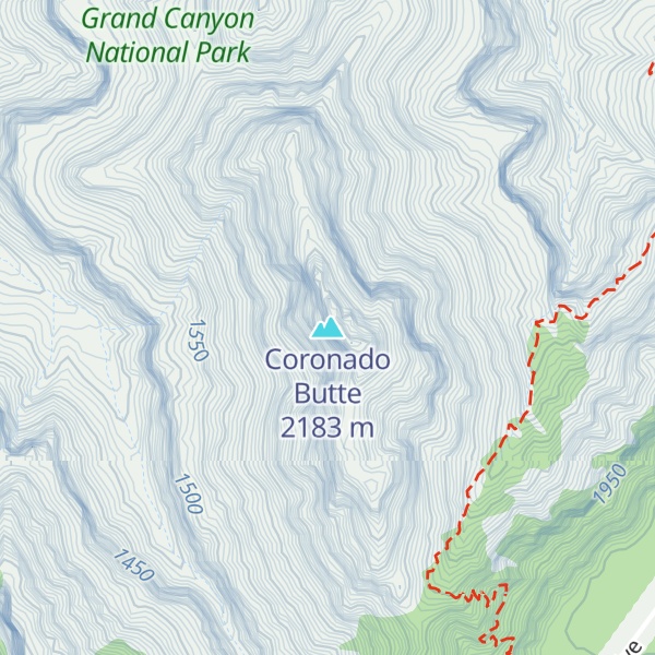 Map of Coronado Butte