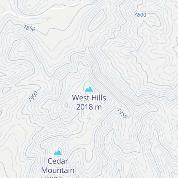 Map of West Hills