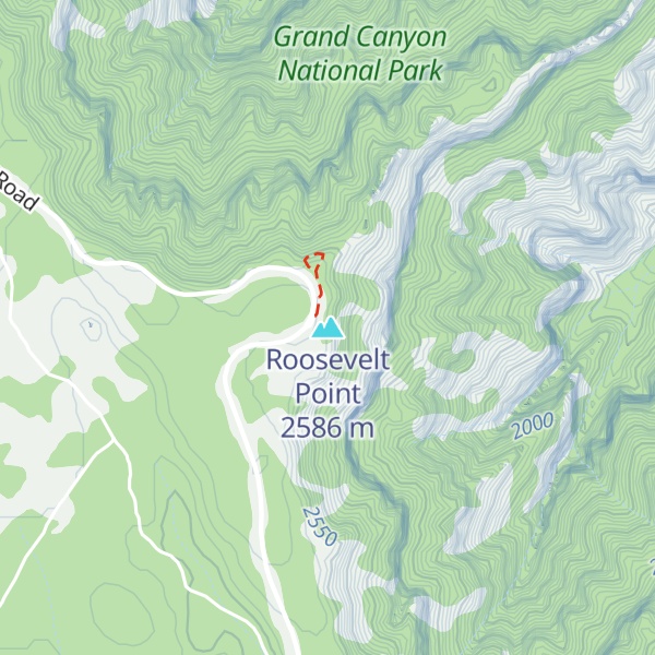 Map of Roosevelt Point