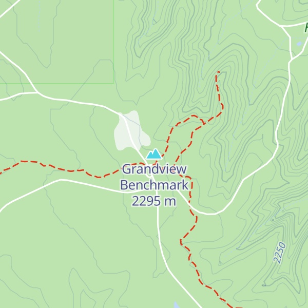 Map of Grandview Benchmark