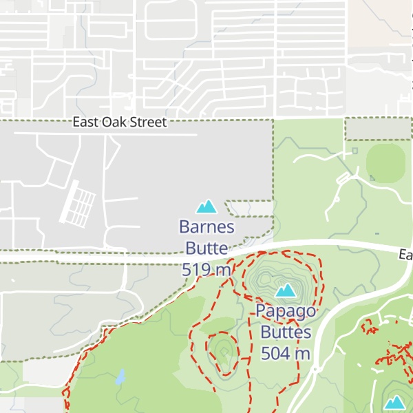 Map of Barnes Butte